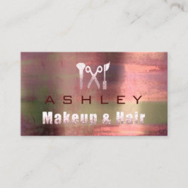 ヘアサロンメイクアップアーティストアポイントメントピンクローズ 名刺