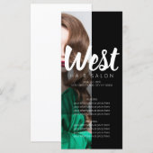 ヘアサロンメニュー価格表 メニュー (正面/裏面)