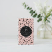 ヘアサロンモダンシザーバラ金ゴールドアポイントメント 予約カード (スタンド正面)