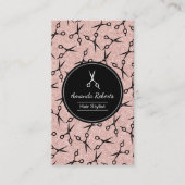 ヘアサロンモダンシザーバラ金ゴールドアポイントメント 予約カード (正面)