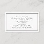 ヘアサロンモダンピシンプルンク 名刺 (裏面)