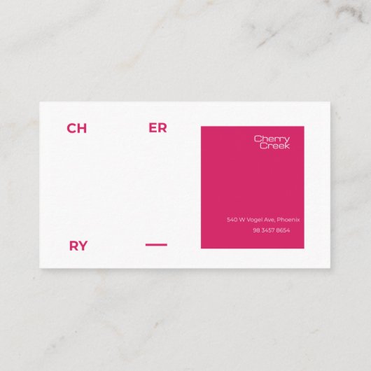 ヘアサロンモダンピンクブラック美しいサロン 名刺 (裏面)