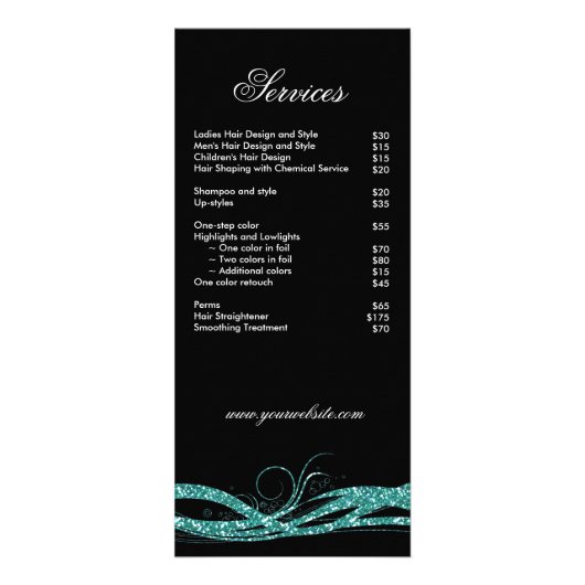 ヘアサロンラックカード美しい美容師パンフレット ラックカード (正面)