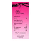 ヘアサロンラックカード美しい美容師パンフレット ラックカード (裏面)