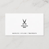 ヘアサロンロゴの追加 予約カード (正面)