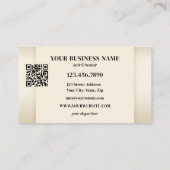 ヘアサロンロゴQRコード写真 ロイヤリティカード (裏面)