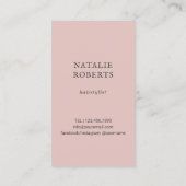 ヘアサロンヴィンテージシザーバタフライイラストレーション 名刺 (裏面)