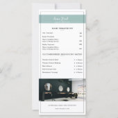 ヘアサロン価格表テンプレート-ミニマルデザイン (正面)