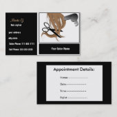 ヘアサロン名刺 予約カード (正面/裏面)