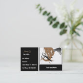 ヘアサロン名刺 予約カード (スタンド正面)