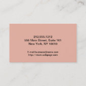 ヘアサロン名刺 予約カード (裏面)