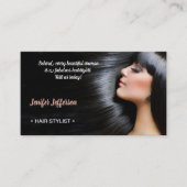 ヘアサロン名刺 予約カード (正面)