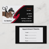 ヘアサロン名刺 予約カード (正面/裏面)