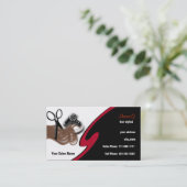 ヘアサロン名刺 予約カード (スタンド正面)