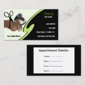 ヘアサロン名刺 予約カード (正面/裏面)