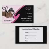 ヘアサロン名刺 予約カード (正面/裏面)