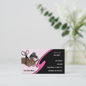 ヘアサロン名刺 予約カード (スタンド正面)