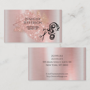 ヘアサロン名刺 予約カード