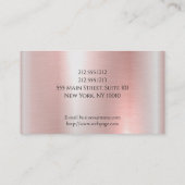 ヘアサロン名刺 予約カード (裏面)