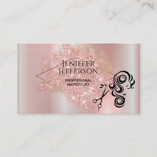 ヘアサロン名刺 予約カード (正面)