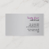 ヘアサロン名刺 名刺 (裏面)