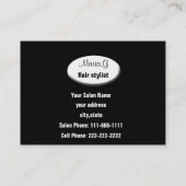 ヘアサロン名刺 名刺 (裏面)
