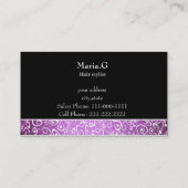 ヘアサロン名刺 名刺 (裏面)