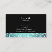 ヘアサロン名刺 名刺 (裏面)