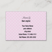 ヘアサロン名刺 名刺 (裏面)