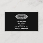 ヘアサロン名刺 名刺 (裏面)