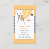 ヘアサロン名刺 名刺 (正面)