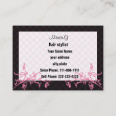 ヘアサロン名刺 名刺 (裏面)