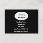 ヘアサロン名刺 名刺 (裏面)