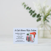 ヘアサロン名刺&2025カレンダー背面 名刺 (スタンド正面)