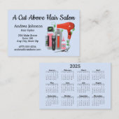 ヘアサロン名刺&2025カレンダー背面 名刺 (正面/裏面)