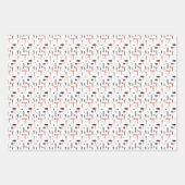 ヘアサロン吹美容師ドライヤーコムピンク ラッピングペーパーシート (正面)