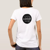 ヘアサロン従業員名ロゴ Tシャツ (裏面)