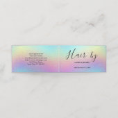 ヘアサロン折り畳みアポイントメントカード 予約カード (外部開封)