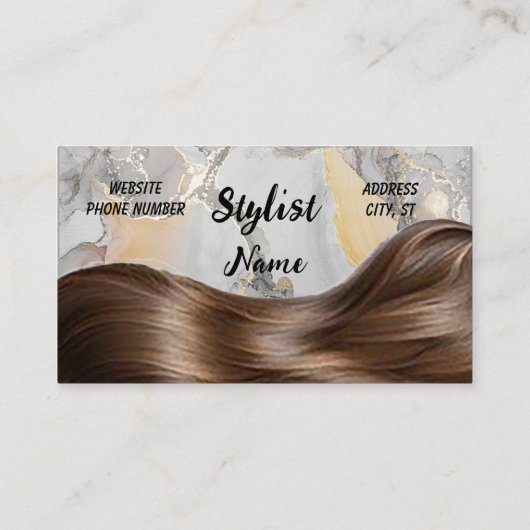 ヘアサロン標準名刺 名刺 (裏面)