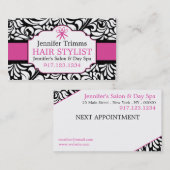 ヘアサロン用名刺 |美しい学校 予約カード (正面/裏面)