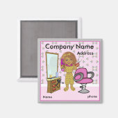 ヘアサロン磁石 マグネット (正面/裏面)