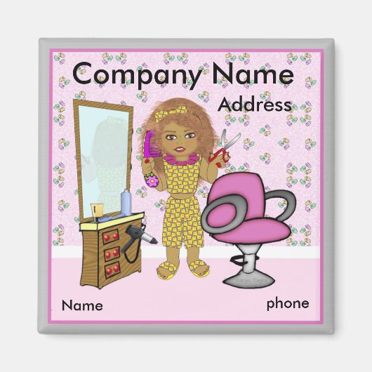 ヘアサロン磁石 マグネット (正面)