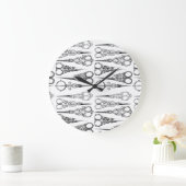 ヘアサロン美しいサロンヘアドレッサークロック ラージ壁時計 (ホーム)