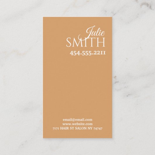 ヘアサロン美しいサロン名刺 名刺 (裏面)