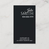 ヘアサロン美しいサロン名刺 名刺 (裏面)