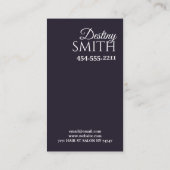 ヘアサロン美しいサロン名刺 名刺 (裏面)