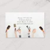 ヘアサロン美容師ミニマリスト 名刺 (裏面)