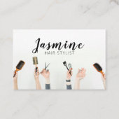 ヘアサロン美容師ミニマリスト 名刺 (正面)