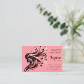 ヘアサロン美容師名刺 名刺 (スタンド正面)