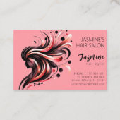 ヘアサロン美容師名刺 名刺 (正面)